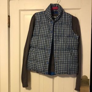 Preppy Plaid Lands’ End Down Vest
